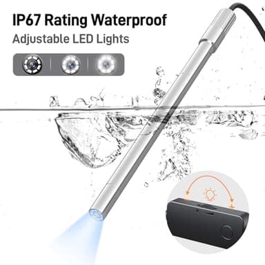 Teslong USB-C Digital Microscope, 10X to 200X Magnification Portable Camera with 8 LED Lights, Handheld Rotating Metal Stand for Coin, Electronic, Compatible with iPhone 15+ and Android Devices - Image 6
