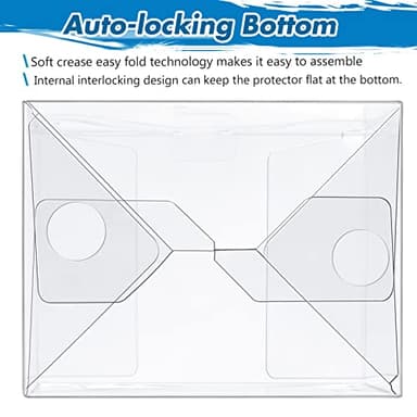 24 Pack Protectors Case Compatible with Funko- 4" Inch Pop Vinyl Figures, Crystal Clear Protectors, Heavy Duty Display Box w/ Protective Film & Locking Tab, Set of 24 - Image 3