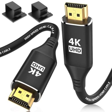 KELink 4K HDMI Cable 25Feet, in-Wall CL3 Rated HDMI Cable 2.0 Support (HDR10 8/10bit 18Gbps HDCP2.2 ARC) High Speed HD Shielded Cord Compatible with Roku TV/Laptop/PC/HDTV - Image 1