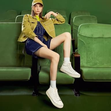 hash bubbie Unisex Fashion High top Sneakers Womens Classic High Tops Canvas Shoes Casual Tennis Shoes for Men(Beige,US14W/US12M) - Image 6