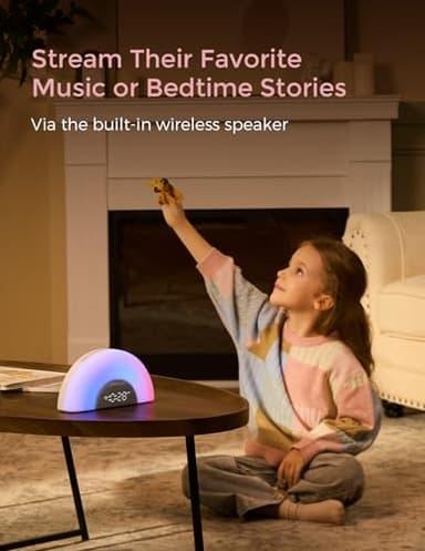 Momcozy DreamSync Tech™ Baby Sound Machine, Night Light, APP Control, Routine Builder, White Noise Machine with 34 Soothing Sounds, Wake Up Light Sunrise Alarm Clock, Wireless Speaker - Image 7