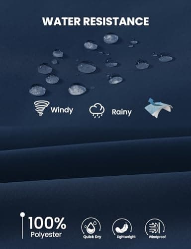 Rdruko Men's Lightweight Jackets Casual Fall Stylish Windbreaker Light Dress Zip Up Coat with 3 Pockets, Navy Blue, S - Image 4