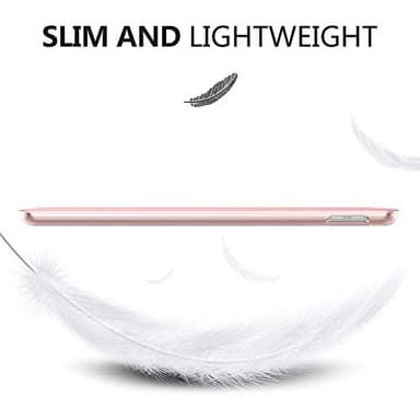 Moko Case for iPad 10.2 iPad 9th Generation 2021/ iPad 8th Generation 2020/ iPad 7th Generation 2019, Slim Stand Hard Back Shell Smart Cover Case for iPad 10.2 inch, Auto Wake/Sleep, Rose Gold - Image 8