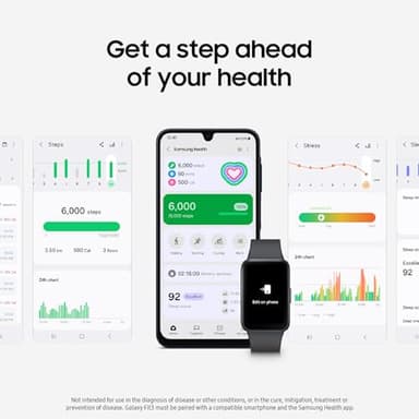 SAMSUNG Galaxy Fit3, Health/Activity Fitness Tracker, Smartwatch for Android, 13 Day Battery, Sleep/Snore Tracking, Heart Rate, 2025, Pink Gold [US Version, Amazon Exclusive, 2Yr Warranty] - Image 2