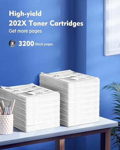 202X Toner Cartridges - High Yield 2 Black Pack Compatible Replacement for HP 202X 202A Work with Color Laserjet Pro MFP M281fdw Toner, M281cdw Toner Cartridges, Color Laserje Pro M254 | CF500X - Image 3