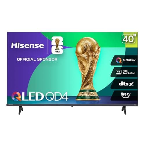 Hisense 40-Inch Class QD4 Series QLED FHD Smart Fire TV (40QD4QF, 2025 Model) - Quantum Dot Color, DTS Virtual: X, Alexa Built in, Slim Bezel Design - Image 1