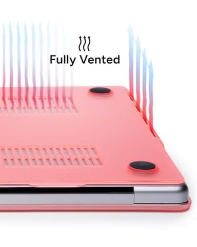 ZAGG MacBook Protection MacBook Pro 16" M4/M3/M2/M1 Case – Premium Two-Piece Hard-Shell Snap-on Cover with Rubberized Non-Slip Grips, Durable, Lightweight, Scratch-Resistant, Frosted Finish, Pink - Image 3