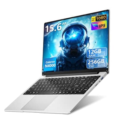 15.6 inch gaming laptop,N4000 Processor,12GB RAM 256GB SSD,Notebook Computers Laptops 1920x1080 Display,WiF5,Mini HDMI, win 11 pro,Laptops for Students,Business Work,gaming laptop cheap,lap top - Image 1