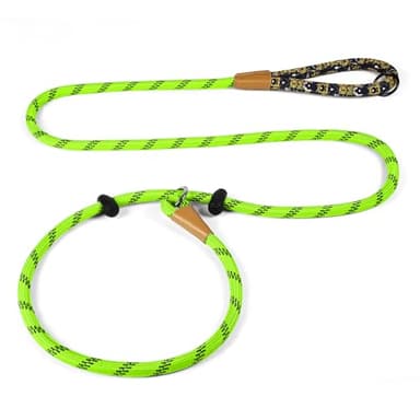 lynxking Slip Lead Dog Leash Reflective, Heavy Duty Comfortable Strong Rope for Large Medium Small Dogs No Pull Pet Training (Light Green, Large 1/2in x 6ft-Slip Lead) - Image 9