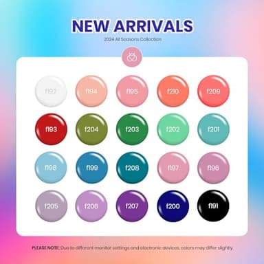 Beetles Gel Nail Polish Set, 23pcs Gel Polish Kit, 20 Colors Pink Green Blue Uv Gel Polish with Base Top Coat, All Season Manicure Tools for Beginners Nail Art Home Gift for Women - Image 2