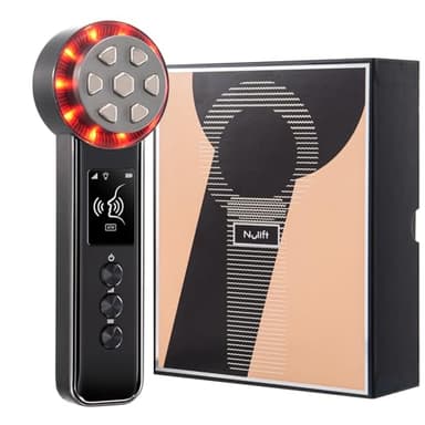 Radio Frequency Skin Tightening Device, Smart Electric Zinc Alloy Facial Beauty Machine with RF-Current Cold Heat for Jawline Lifting, Cheek Firm, Wrinkle Reduction, Depuff, Increase Absorption - Image 1