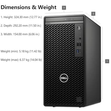 Dell OptiPlex 7020 Tower Business Desktop Computer, 32GB DDR5 RAM, 1TB PCIe SSD, Intel 6-Core i5-12500 (Beat i7-11700), DVDRW, WiFi Adapter, RJ-45, Type-C, HDMI, DisplayPort, Windows 11 Pro - Image 5