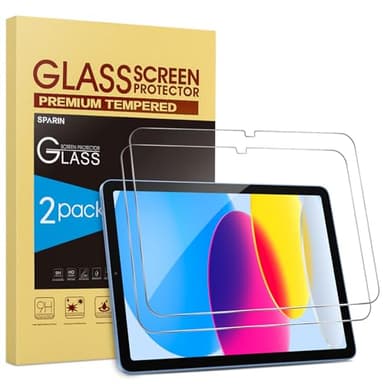 SPARIN Screen Protector for iPad 11th 10th Generation (iPad A16 11-inch 2025/10.9 inch 2022), 2 Pack Tempered Glass for iPad 11/10 Gen, Case Friendly, Anti-Scratch, Touch Sensitive - Image 9
