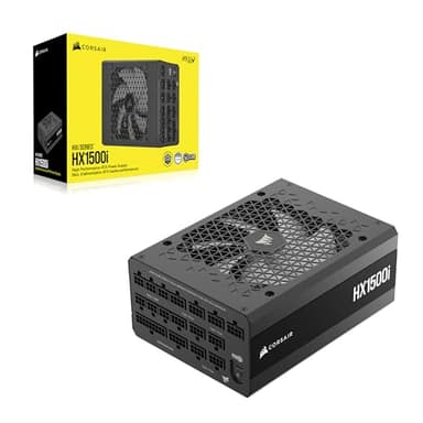 CORSAIR HX1500i (2025) Fully Modular Ultra-Low Noise ATX Power Supply with 12V-2x6 Cable – ATX 3.1 & PCIe 5.1 Compliant, Cybenetics Platinum Efficiency, Fluid Dynamic Bearing Fan – Black - Image 8