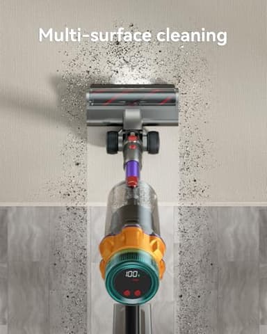 Cordless Vacuum Cleaner, 48KPA 550W 65Mins Oversized Dust Cup Cordless Stick Vacuum, Rechargeable Vacuum Cleaner with Self-Standing, Vacuum Cleaners for Home, Hardwood Floor, Carpet, Pet Hair - Image 7