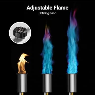 ThermoMaven Propane Torch with One-Touch Max Fire, Cooking Blow Torch Gun with a Safety Lock, Charcoal Lighter, Flame Thrower, Kitchen Food Torch Head for Grill, Sous Vide, BBQ (Tank Not Included) - Image 6