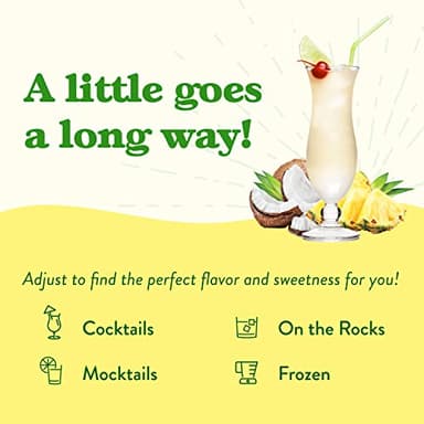 Jordan's Skinny Mixes Syrups, Pina Colada, Cocktail Mix, 32 Ounces (Pack of 2), Flavoring for Cocktails, Mocktails, Frozen Drinks, & Flavored Beverages - Image 6