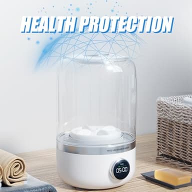 Mini portable washing machine, 1.2L small washing machine, can be used for underwear, socks, saliva towels, suitable for apartments, hotels, and travel.(5.1 * 8.3in) - Image 4