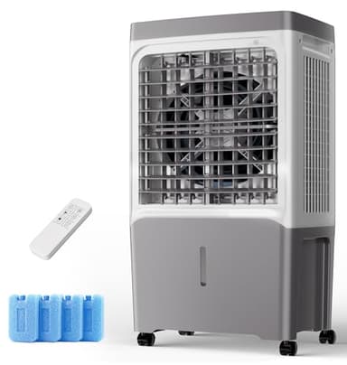 Uthfy Swamp Cooler, 2800 CFM Evaporative Air Cooler with 7 Gal Water Tank, Remote Control, 12 H Timer, 120° Oscillation, 3 Speed, Portable Air Conditioners Cooling Fan for Room, Patio, Garage, 36 Inch - Image 1