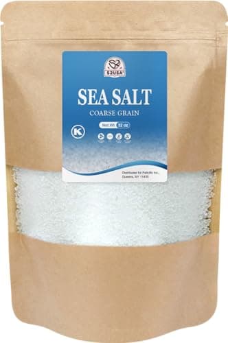 52USA Sea Salt, 2lb - 32oz (1 Pack), Coarse Grain, Salt Grinder Refill, Perfect Coarse Sea Salt For Cooking, All Natural Sea Salt - Image 1