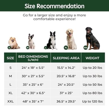 BALANCE Orthopedic Dog Bed for Large Dogs, Comfortable Dog Sofa Beds with Removable Washable Cover & Waterproof Lining, Egg Crate Foam Dogs Couch for Pet Sleeping, Black - Image 7