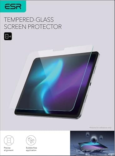 ESR 2 Pack Screen Protector for iPad Air 13 Inch M3/M2 (7th/6th Generation, 2025/2024), 9H Tempered Glass Film with Easy Application Tray, Scratch Resistant, Bubble Free, HD Clarity, Touch Sensitive - Image 10
