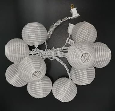 HUAZHQING 10CT Nylon Mini Lantern Incandescent Bulbs String Lights Plug in Indoor or Outdoor Use Decoration for Summer Holiday Christmas Patio Kitch Bedroom - Image 6