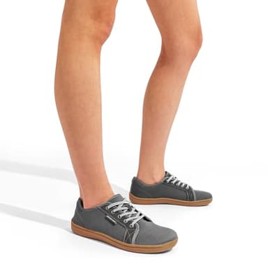 DREAM PAIRS Women's Barefoot Walking Wide Toe Box Zero Drop Minimalist Sneakers Non Slip Breathable Comfortable Lightweight Walking Shoes,Size 9.5W,Grey/Brown,SDWS2401W-W - Image 7