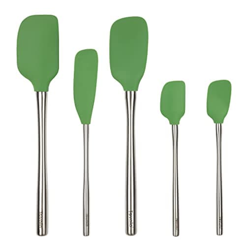 Tovolo Flex-Core Stainless Steel Handled Spatula Set of 5 for Meal Prep, Cooking, Baking, and More - Image 1