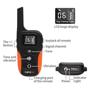 PaiPaitek No Shock Dog Training Collar with Remote 3300ft Range, Strong Vibrating Dog Collar Beep and Vibrate Only, Waterproof & Rechargeable Vibration Collar for Small Medium Large Dogs - No Prongs - Image 7