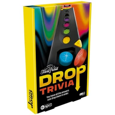 Drop Trivia Game | Electronic Party Game with Voice and Sounds | Ages 13+ | 2 or More Players | 15 Mins. | from Trivial Pursuit | Party Board Games - Image 15
