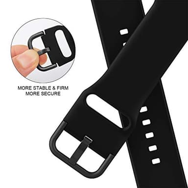 Sport Band Compatible with Apple Watch Bands 49mm 46mm 45mm 44mm 42mm 41mm 40mm 38mm, Soft Silicone Replacement Strap with Classic Clasp for iWatch Series 11 10 9 8 7 6 5 4 3 2 1 SE Ultra Women Men - Image 4