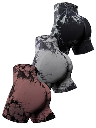 OVESPORT Workout Shorts for Women Scrunch Butt Lifting High Waisted Yoga Gym Seamless Booty Biker Shorts - Image 1