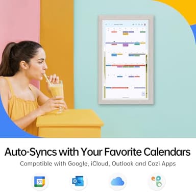 ApoloSign Digital Calendar: Electronic Calendar, Smart Touchscreen Interactive Display for Chore Chart, Family Schedules Planner, Supports All Apps via Google Play (Gray, 21.5-inch) - Image 2
