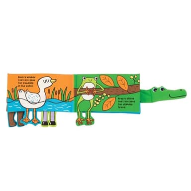 Melissa & Doug Soft Activity Baby Book - Whose Feet? Sensory Toys for Toddlers, Travel Toys for Toddlers Boys and Girls - Image 4