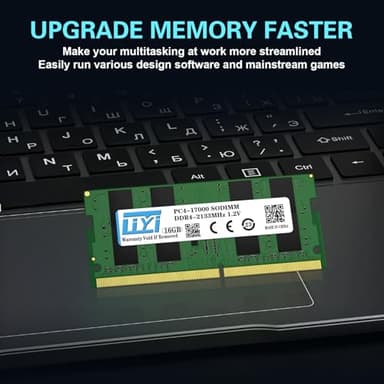 LIYI DDR4 32GB RAM (2x16GB) Kit DRAM 2133MHz PC4-19200 CL15 Unbuffered Non-ECC 1.2V Dual Channel 260Pin SODIMM for Intel and AMD Notebook Laptop RAM Computer Memory Upgrade modules - Image 5