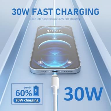 USB C to Lightning Cable [Apple MFi Certified] - 5 Pack 6FT Type C to Lightning Cable Power Delivery Fast Charging iPhone Charger for iPhone 14 13 12 11 Pro Max XR XS X 8 SE - Image 4