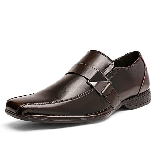 Bruno Marc Men's Classic Slip-on Dress Loafers Shoes,Size 10,Dark/Brown,Giorgio-3 - Image 1