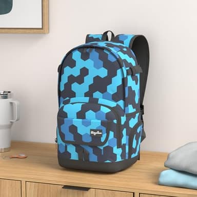 rickyh style School Backpack Travel Bag for Men & Women Lightweight College Back Pack with Laptop Compartmen - Image 2