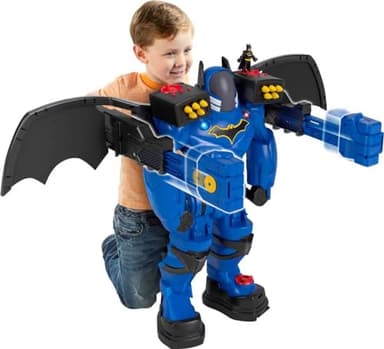 Fisher-Price Imaginext DC Super Friends Batman Toy, Batbot Xtreme Robot Playset, 30 Inches Tall with Figure for Pretend Play Kids Ages 3+ Years​ - Image 1