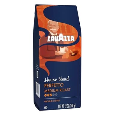 Lavazza House Blend Perfetto Ground Coffee 12oz Bag, Medium Roast, Full-bodied, Intensity 3/5, 100% Arabica, Ideal for Drip Brewers, (Pack of 1) - Package May Vary - Image 2