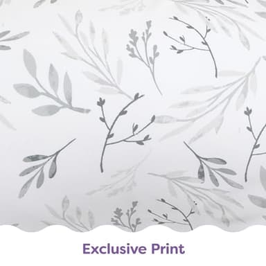 Boppy Nursing Pillow - Ergonomic Bottle & Breastfeeding Pillow with High, Firm, Large Area, Water-Repellent Cushion with Washable Cover; Baby Safety Alliance Verified - Gray Gentle Leaves - Image 7