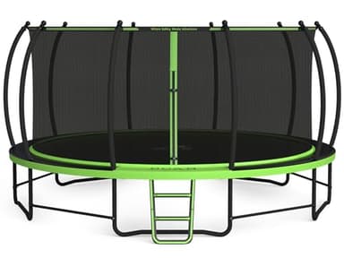 BCAN Trampoline 8FT 10FT 12FT 14FT 15FT 16FT Recreational Trampoline with Enclosure for Kids Adults, ASTM Approved, Outdoor Trampoline with Ladder for Kids - Image 1