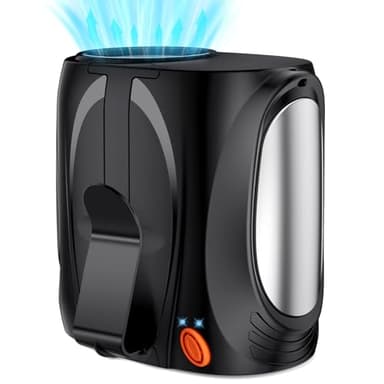 AI Portable Waist Fan, 6-Speed 16000RPM Strong Turbo Airflow, 40H Max Cooling Battery Powered Personal Fan Rechargeable, Hands-Free Shirt/Belt/Neck Fan for Work, Outdoor, Travel, Gift for Men - Image 1