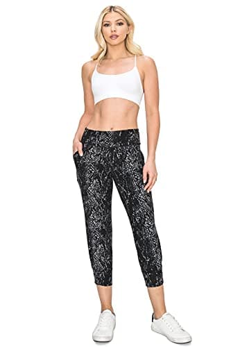 Leggings Depot ActiveFlex Jogger Yoga Pants with Pockets (Capri, Fatal Attraction, X-Large) - Image 4