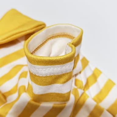 Cute Dog Clothes Striped Dog Polo Shirts Cute Sweater Puppy Clothes Gentle Sweater Pet Clothes for Small Medium Large Dogs Cats (Yellow Stripe, XXL Size for 30-40lb Pets) - Image 7