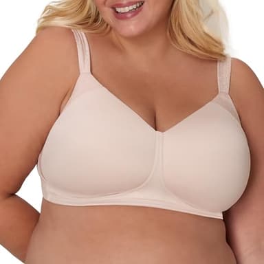 Playtex Secrets Women's Perfectly Smooth Full-Coverage Wireless T-Shirt Bra for Full Figures - Image 1