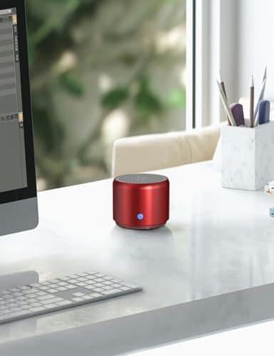 EWA Travel Case Packed, A106 Pro Portable Bluetooth Speaker with Custom Bass Radiator, Brief Design, IP67 Waterproof, Perfect Mini Speaker for Shower, Room, Bike, Car (Red) - Image 7