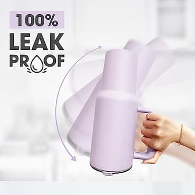osse 40oz Tumbler with Handle and Straw Lid | Double Wall Vacuum Reusable Stainless Steel Insulated Water Bottle Travel Mug Cup | Modern Insulated Tumblers Cupholder Friendly (Orchid) - Image 3