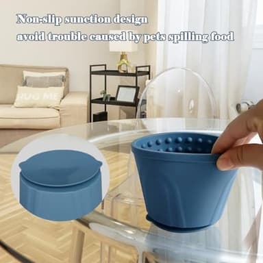 Dog Slow Feeder Lick Bowl, Non-Slip Slow Dog Eating Bowl, Long Lasting Silicone Anti-chocking Treat Dispenser, Easy to Clean & Durable Pet Dish (M) - Image 5